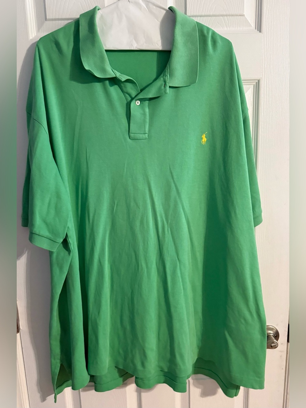 Polo Ralph Lauren Men’s 4XB Green Yellow Pony Short Sleeve Polo Shirt
